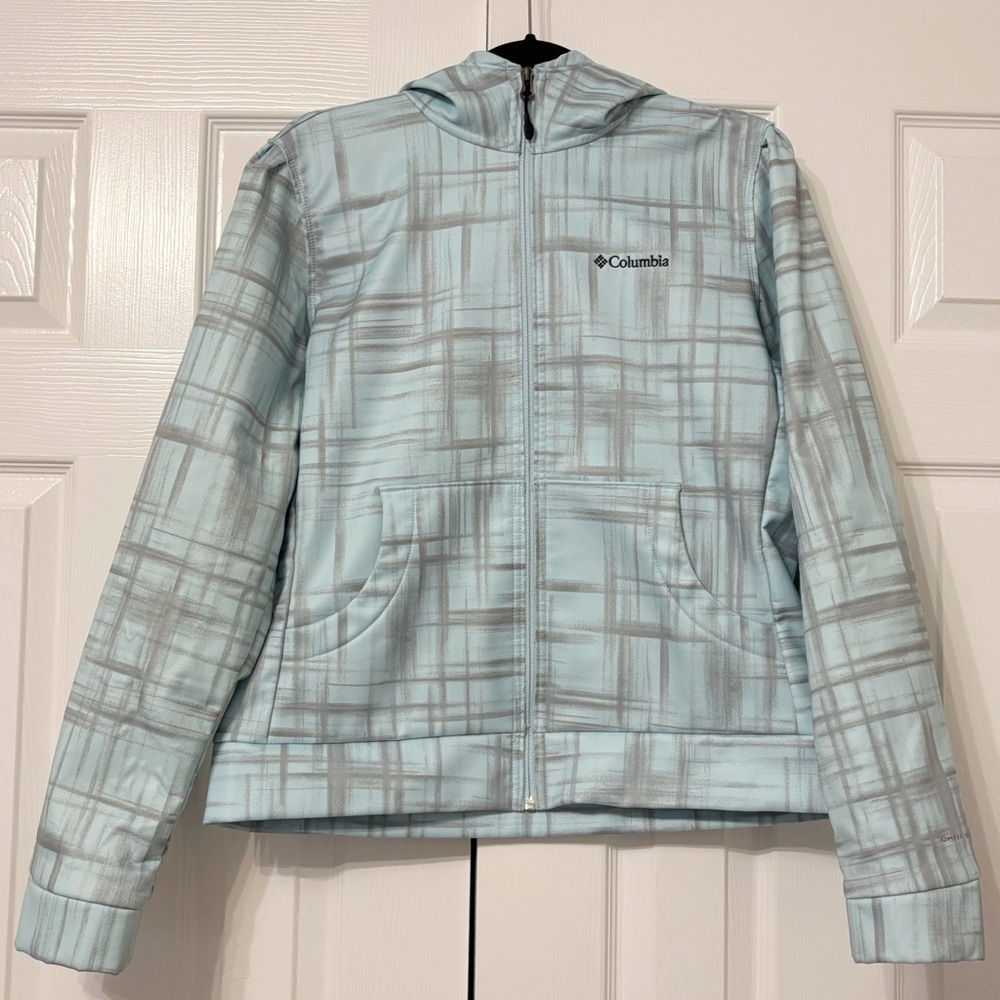 Columbia Sportswear Women's Omni Shield Hooded Jacket Blue & Gray Size Large